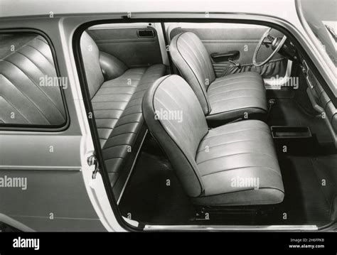 The interior of a FIAT 850 Special car, Italy 1968 Stock Photo - Alamy