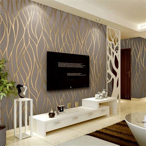 Modern Wallpaper Designs For Living Room Wall : Pin On Modern Living Room Ideas | Bodenewasurk