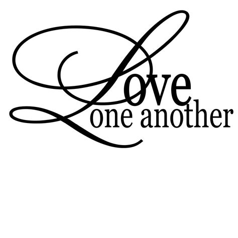 Love One Another Quote Wall Sticker - World of Wall Stickers