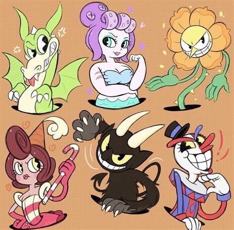 why is everyone in this game so darn cute °_ ° | Cuphead drawings ...