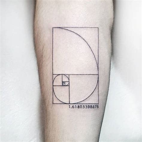 40 Amazing Fibonacci Tattoo Designs | TattooAdore