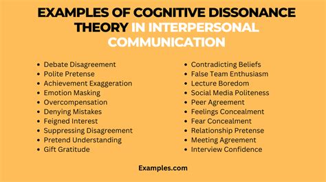 Cognitive Dissonance Theory in Interpersonal Communication - 19+ Examples