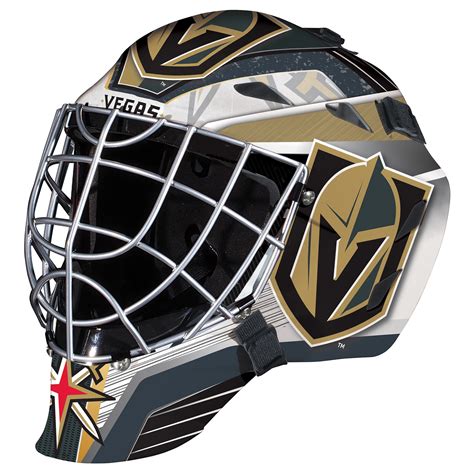 NHL Vegas Golden Knights Franklin Sports Goalie Helmet Golden Knights ...