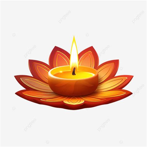 Happy Diwali Indian Festival Celebration Greeting Card With Creative Diwali Diya, Diwali Lights ...