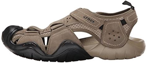 Crocs™ Swiftwater Leather Fisherman Sandal for Men - Lyst