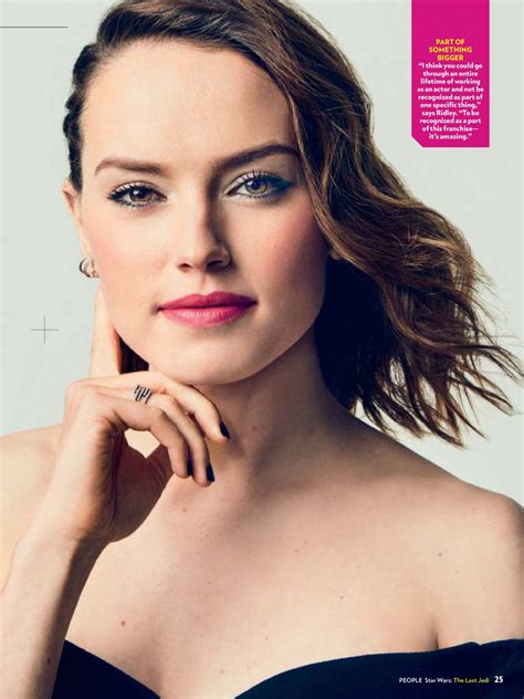 DAISY RIDLEY in People Magazine, December 2017 Issue – HawtCelebs