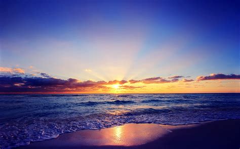 sea, Sunset, Sun, Beach, Clouds, Clouds Wallpapers HD / Desktop and ...