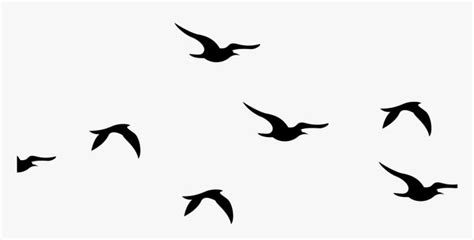 Flying Birds Silhouette Png Clipart , Png Download - Flying Silhouette Bird Clipart, Transparent ...