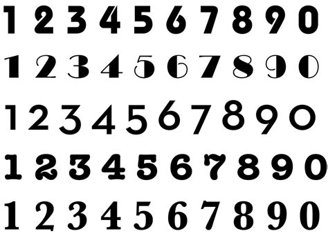 Cool Numbers Fonts