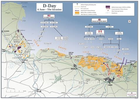 D Day Landings Map