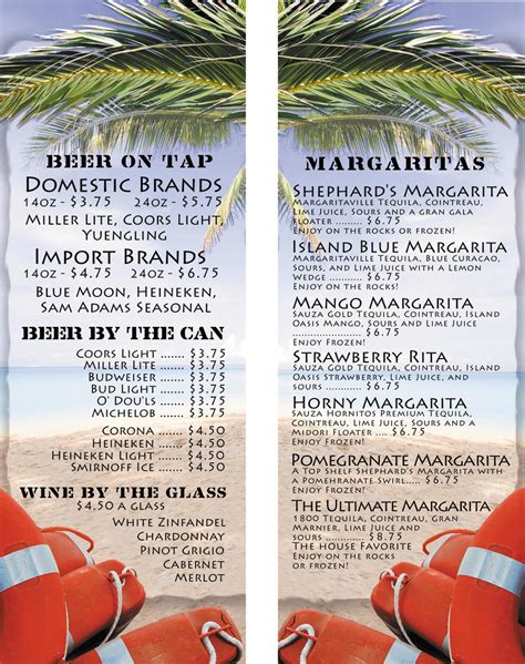 Tiki Bar Menu Pg 2 and 3 by Actnup on deviantART