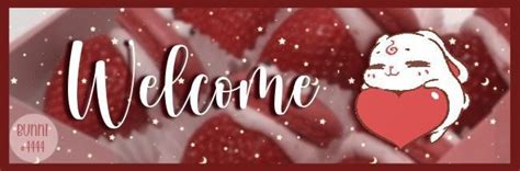 Welcome Banners | Cute Red Aesthetic Theme