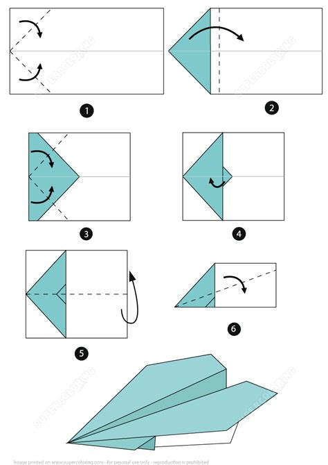 Origami Airplane Instructions | Free Printable Papercraft Templates