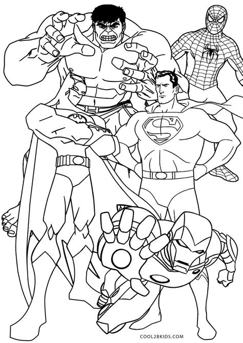 Comic Book Coloring Pages | Cool2bKids | Superhero coloring pages, Superhero coloring, Avengers ...