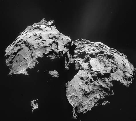 Comet 67P on 12 January - NAVCAM | This four-image mosaic co… | Flickr