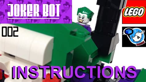 LEGO Batman JOKER BOT set INSTRUCTIONS - YouTube