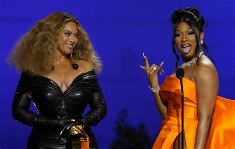 Beyoncé and Megan Thee Stallion Make History At The 63rd GRAMMY Awards ...