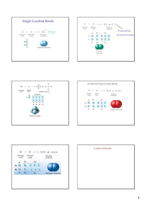 (PDF) Single Covalent Bonds · Draw electron dot structures for each ...