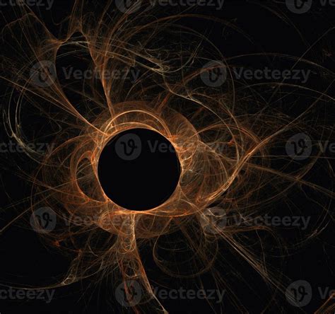 illustration of orange space planet star system, color graphics, background 15125502 Stock Photo ...