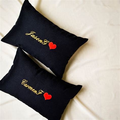 Personalised Couple Pillow (Linen)(2 Pillows) | Giftr - Malaysia's Leading Online Gift Shop