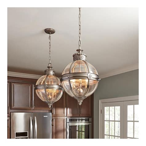 Adams Victorian Pendant Globe Light Chandelier, 3 Bulb | ideas4lighting ...