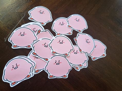 Kirby Stickers - Etsy