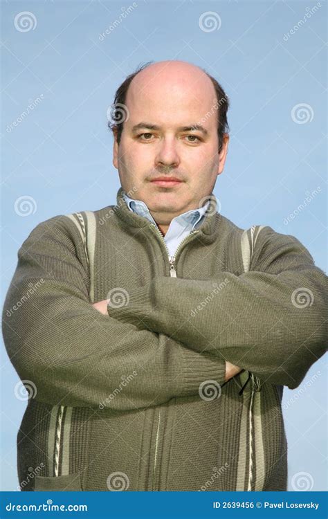 Fat Man In A Pullover Stock Photography | CartoonDealer.com #2639456