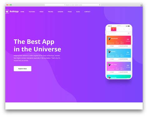 Bulkapp - Free Website Template for Internet Blogging