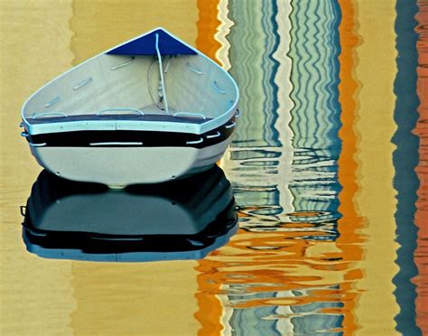 boat reflection | Art, Painting projects, Summer inspiration