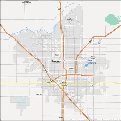 Fresno Zip Code Map - GIS Geography