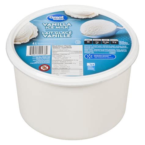 Great Value Vanilla Ice Milk | Walmart Canada