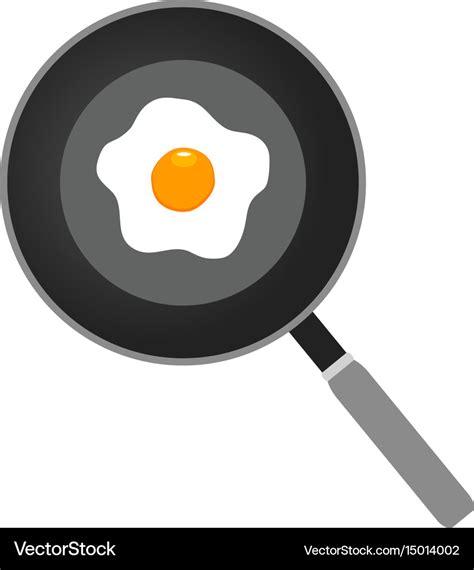 Fried egg Royalty Free Vector Image - VectorStock