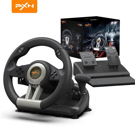 PXN Racing Wheel - Gaming Steering Wheel for PC, V3II 180 Degree Driving Wheel Volante PC ...