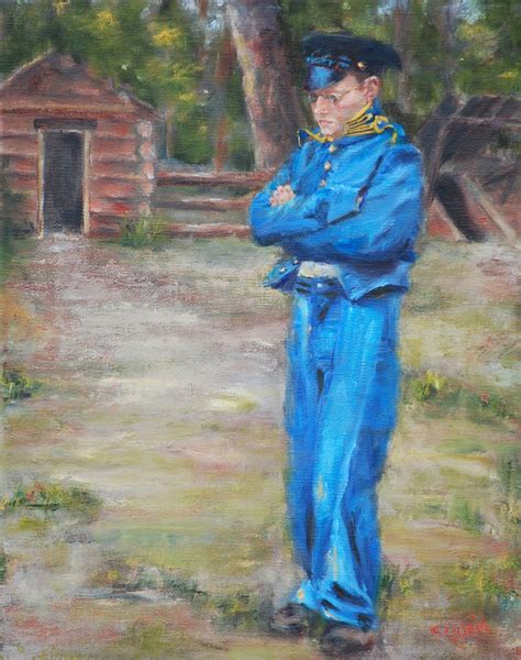 Artists Of Texas Contemporary Paintings and Art: Lonely Boy in Blue - Oil Painting by Texas ...