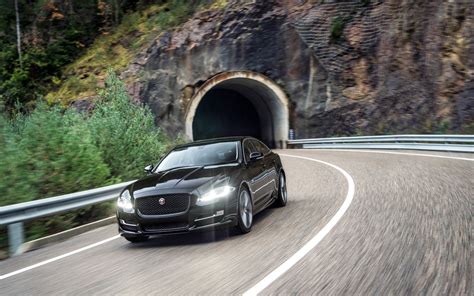 #794774 2015 Jaguar XJ R-Sport, Jaguar, Black, Metallic, Motion - Rare Gallery HD Wallpapers