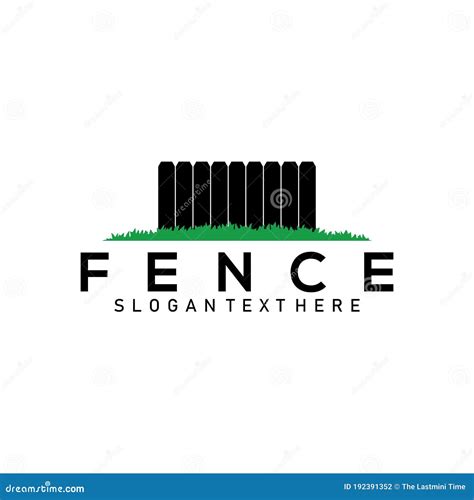 Fence logo design stock vector. Illustration of construction - 192391352