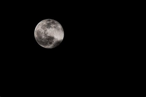 Full Moon In Dark Night Sky · Free Stock Photo