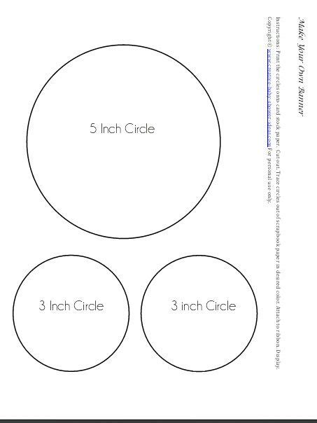 Circle banner template | Printable circles, Circle garland, Little man birthday