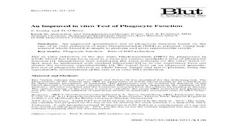 An improved in vitro test of phagocyte function - [PDF Document]