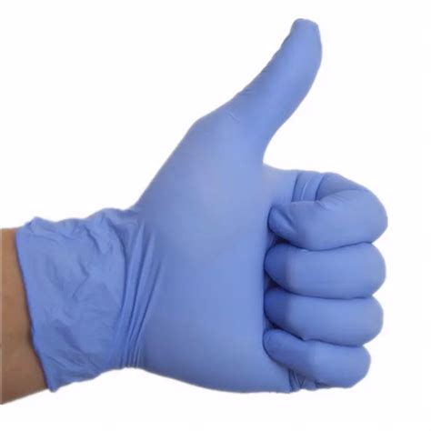 100pcs Top quality Disposable Nitrile gloves chemical laboratory testing of disposable medical ...