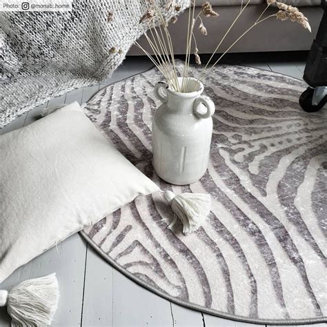 Round rug - Zebra - Living room rugs