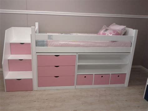 Layla Low-Loft Bed - Includes Storage Space - Kids Cove