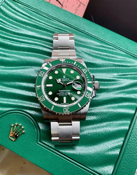 ROLEX HULK SUBMARINER GREEN DIAL AND BEZEL 116610LV - Carr Watches