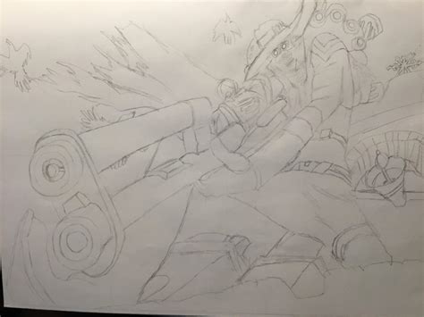 High Noon Jhin Splash, but it’s sketched in 44 minutes : r/JhinMains