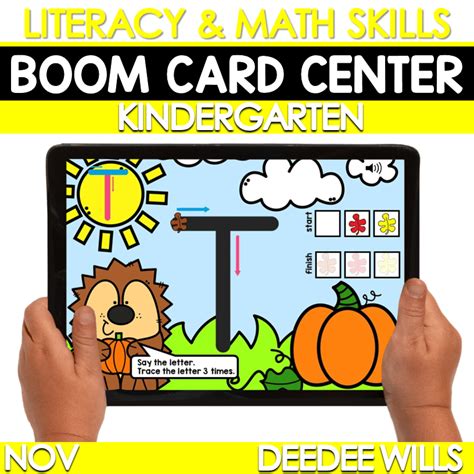 BOOM CARDS FOR KINDERGARTEN - NOVEMBER - BUNDLE - Mrs. Wills Kindergarten