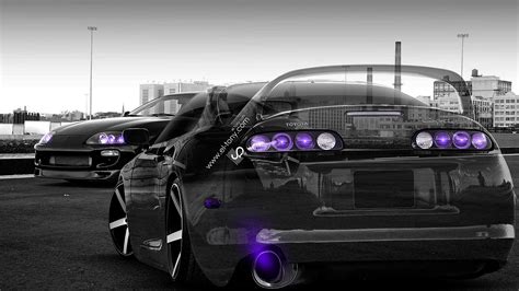 Toyota Supra Car Racing Drift Night Wallpapers - Wallpaper Cave