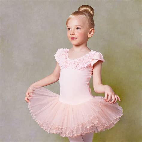 Pink Girls Todders Leotard Tutus Ballerina Dress Cute short sleeved Dance Costume Ballet Clothes ...