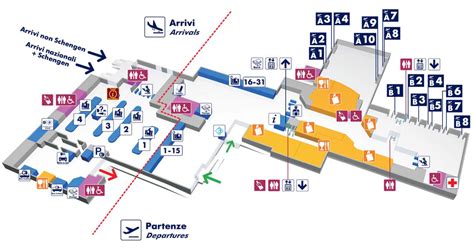 Mappa e cartina degli aeroporti ei terminal di Roma