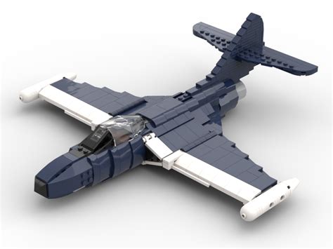 LEGO MOC Grumman F9F Panther (Navy blue) by BatMetalHeadAFOL ...