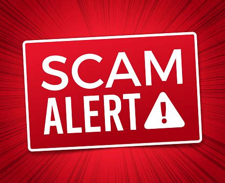 Scam Alert Warning Sign Stock Illustration - Download Image Now - iStock